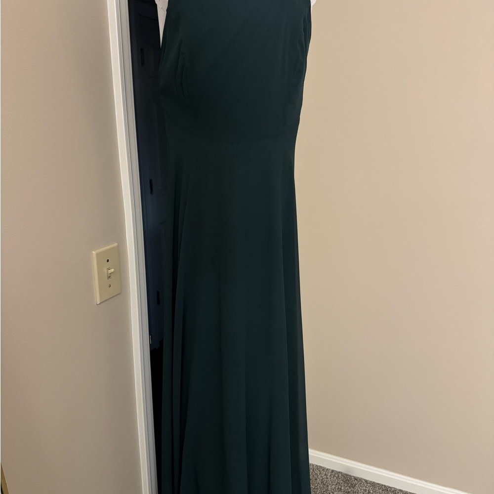 Lulu's Dark Green Maxi Dress